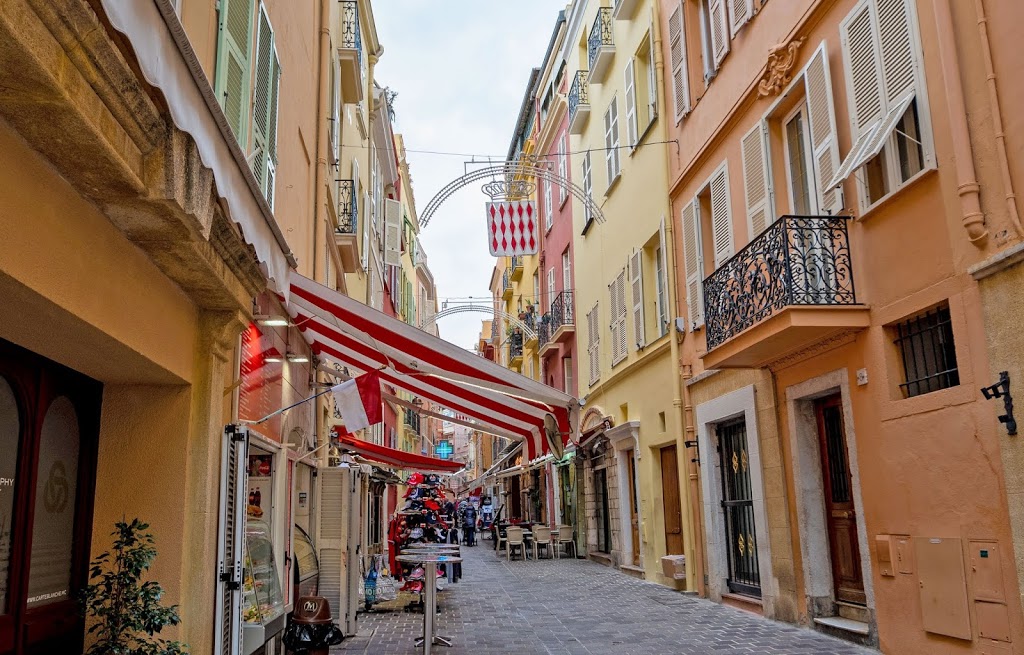 Colourful buildings in Monaco City, Monaco