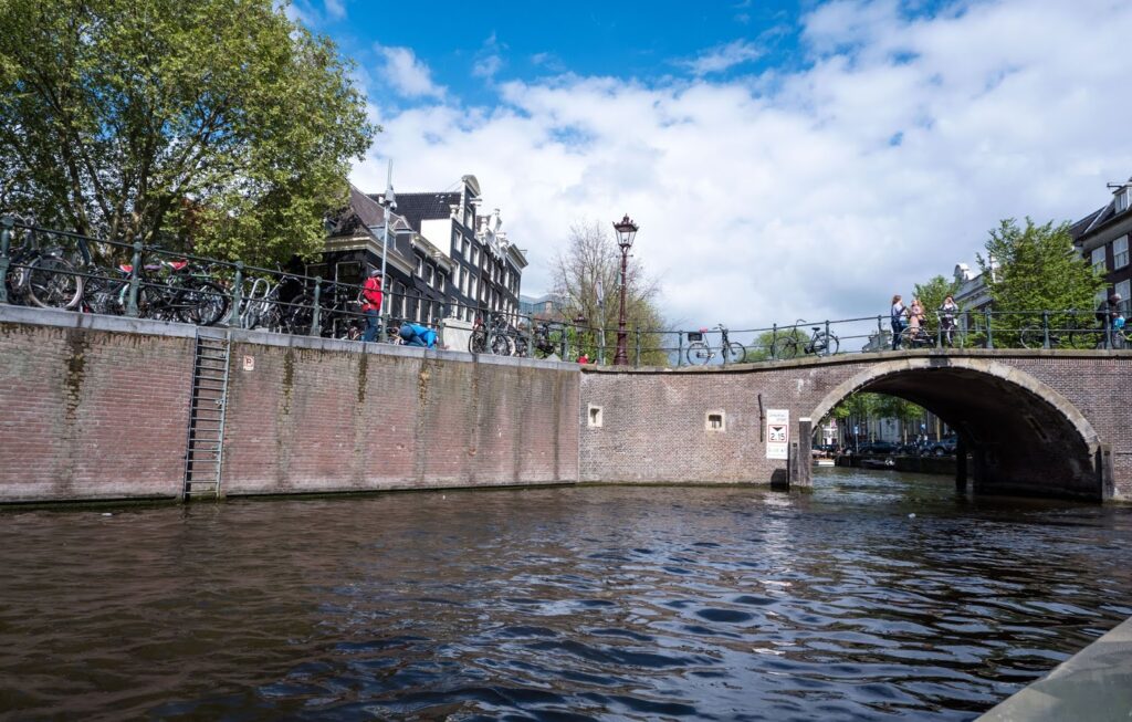 Canal boat tour in Amsterdam, The Netherlands