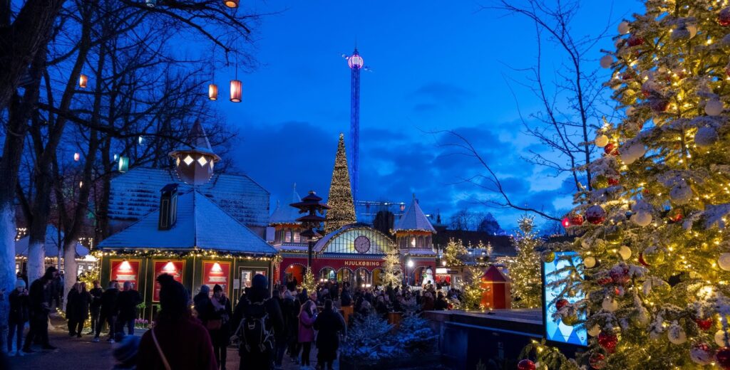 Tivoli Gardens at Christmas, Copenhagen