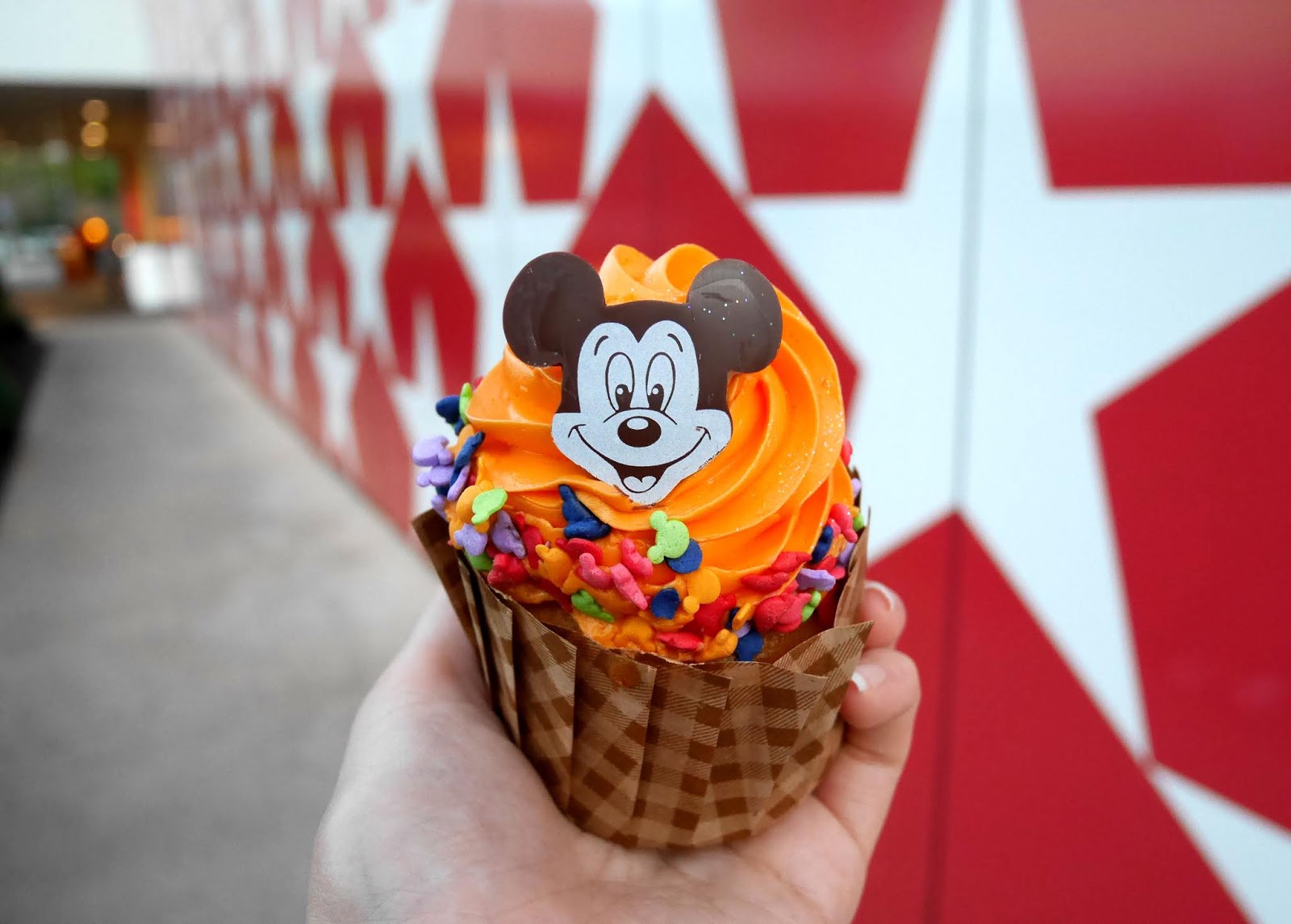 Mickey Mouse cupcake at Disney's All-Star Music resort