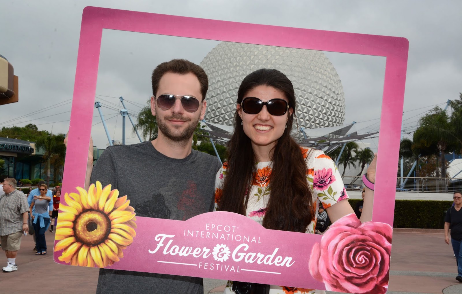 Kat Last and Stuart at the 2019 Epcot International Flower and Garden Festival