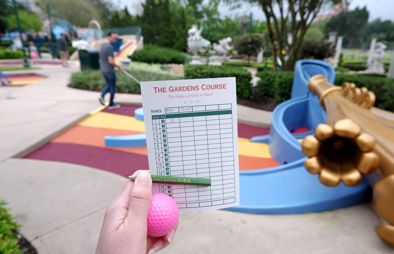 Our Minnie Van destination: Fantasia Gardens and Fairways Miniature Golf