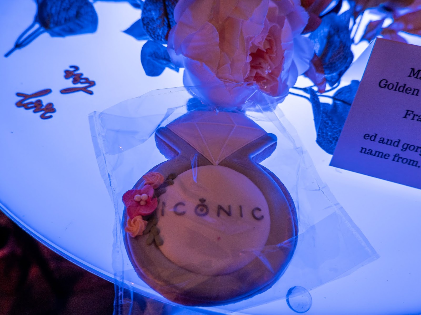 Iconic Jewellery Store cookie at the Wedding Collection launch in Canterbury, Kent