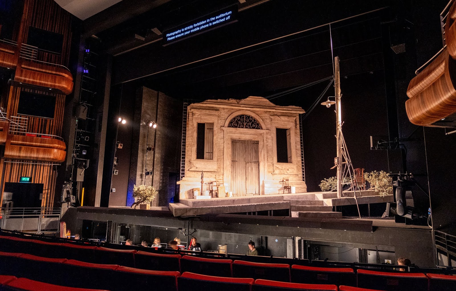 Glyndebourne's set for L'elisir d'amore at the Marlowe Theatre, Canterbury