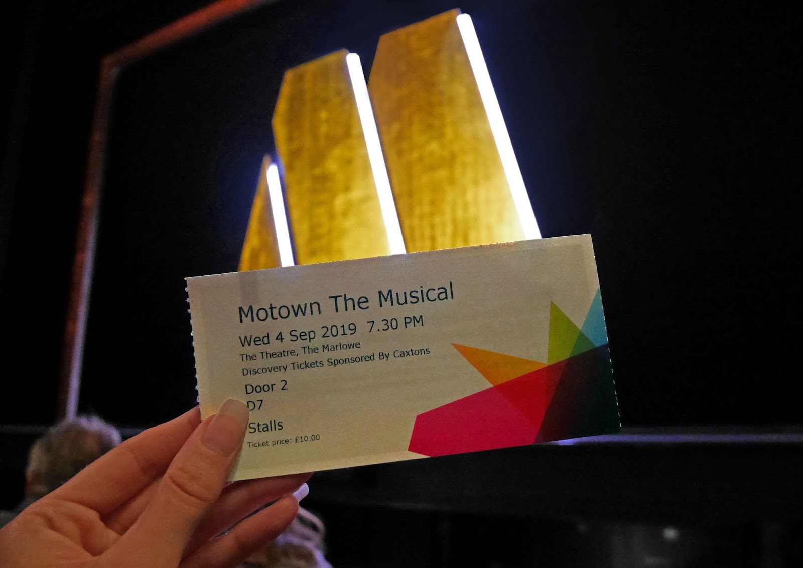 My Discovery Ticket for Motown The Musical at the Marlowe Theatre, Canterbury