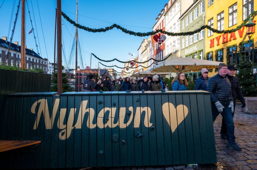 Nyhavn Christmas Market in Copenhagen, Denmark