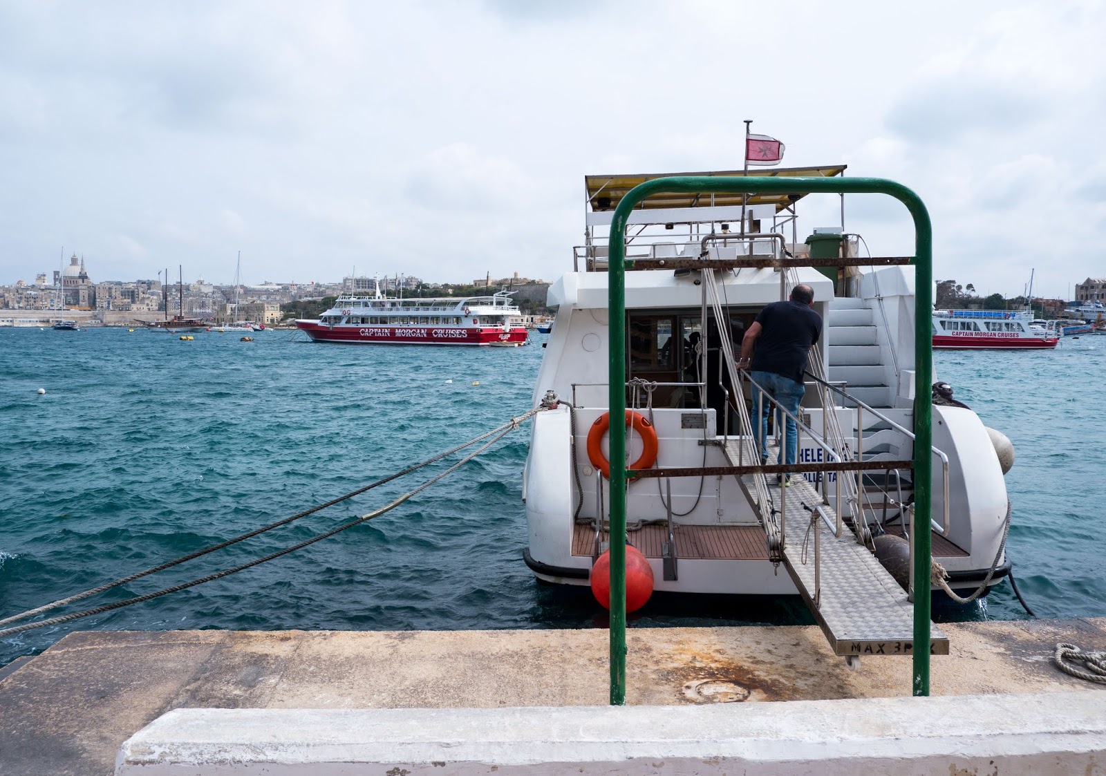 Sliema and Valletta harbour boat cruise, Malta