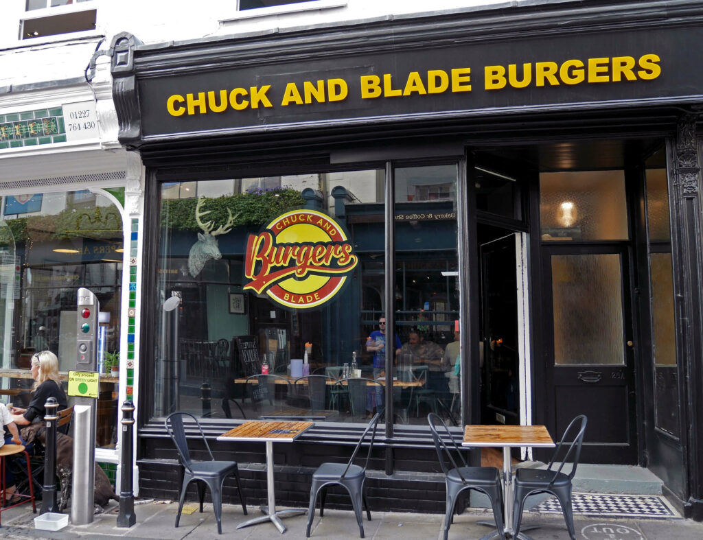 Chuck and Blade Burgers in Canterbury, Kent