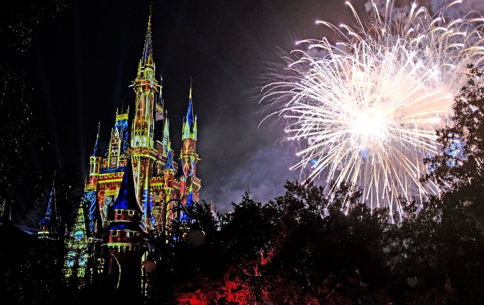 The Happily Ever After fireworks display at the Magic Kingdom, Walt Disney World