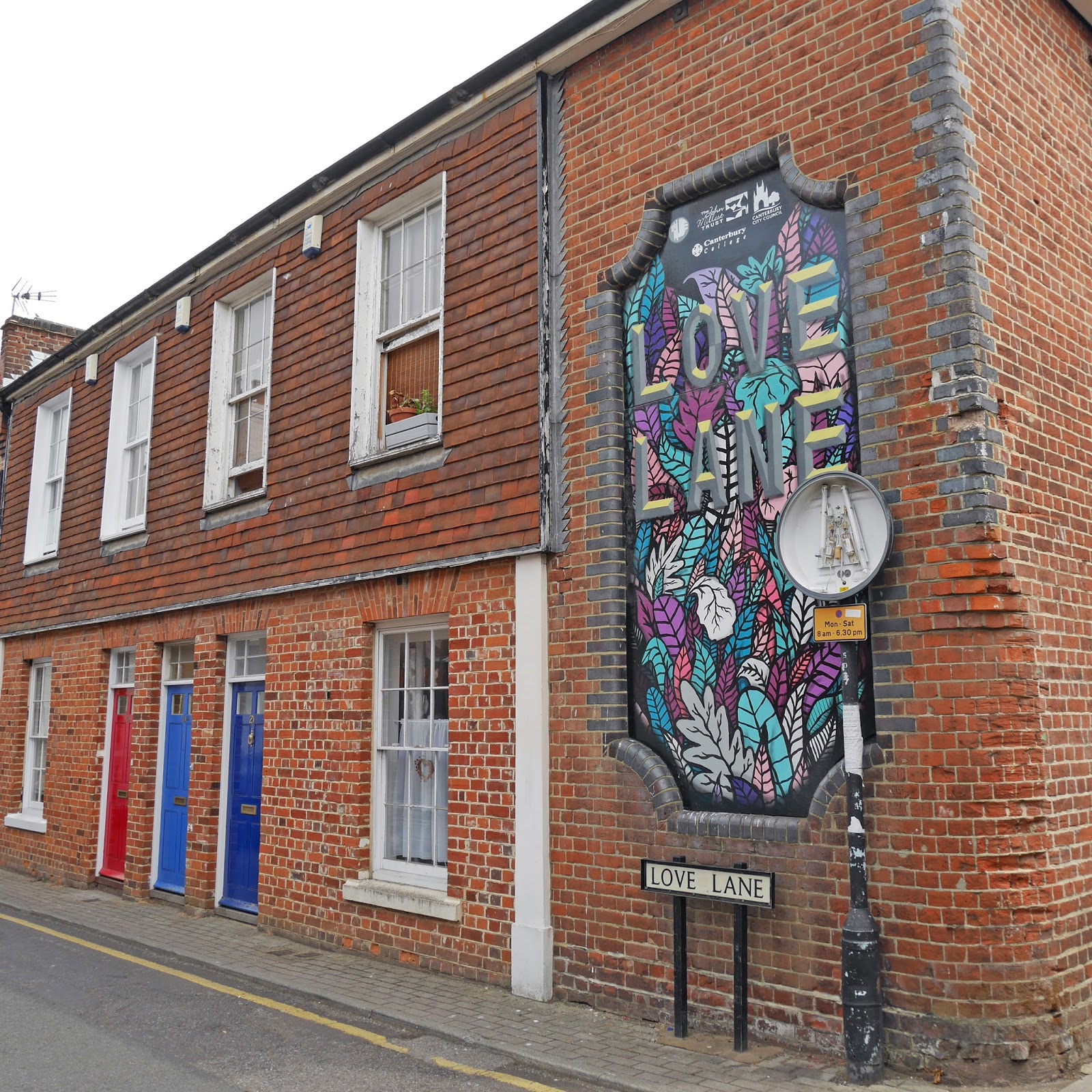 Love Lane street art in Canterbury, Kent