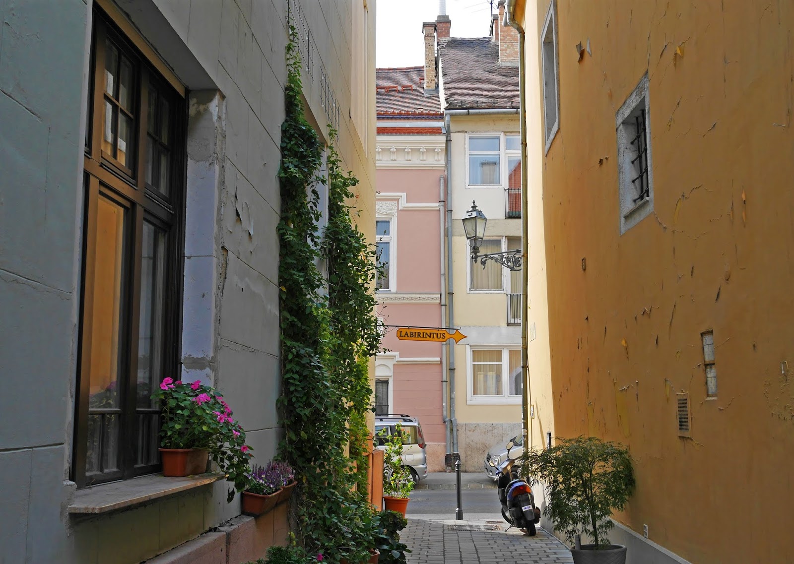 Pretty side streets on the Buda side of the city, Budapest