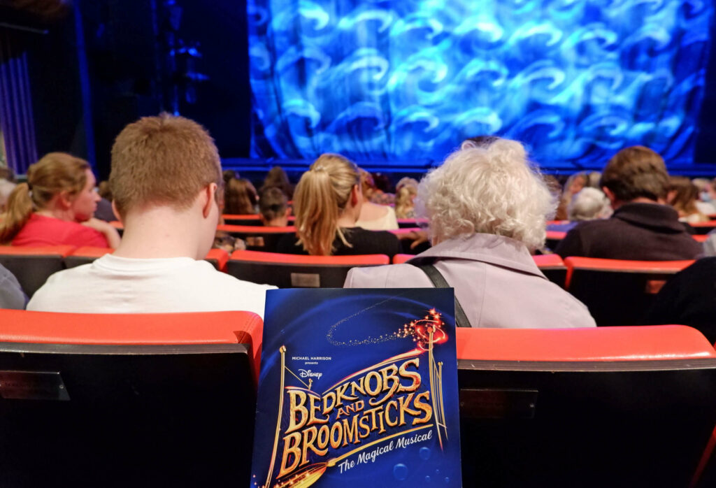 Bedknobs and Broomsticks programme at The Marlowe Theatre, Canterbury
