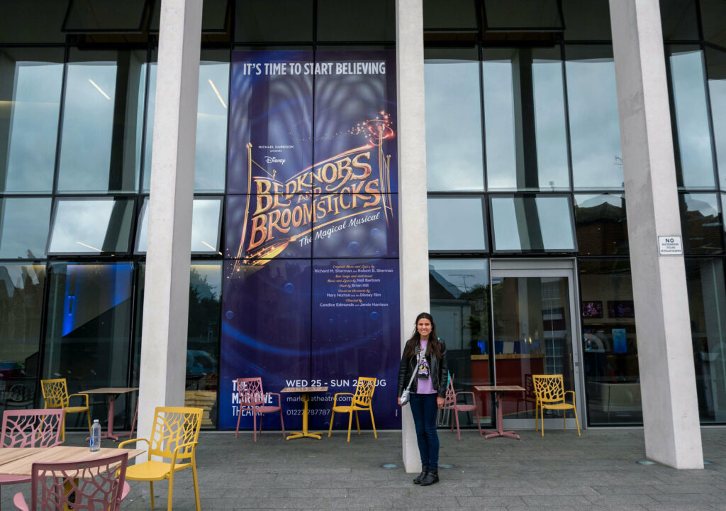 Kat Masterson seeing Bedknobs and Broomsticks at The Marlowe Theatre, Canterbury