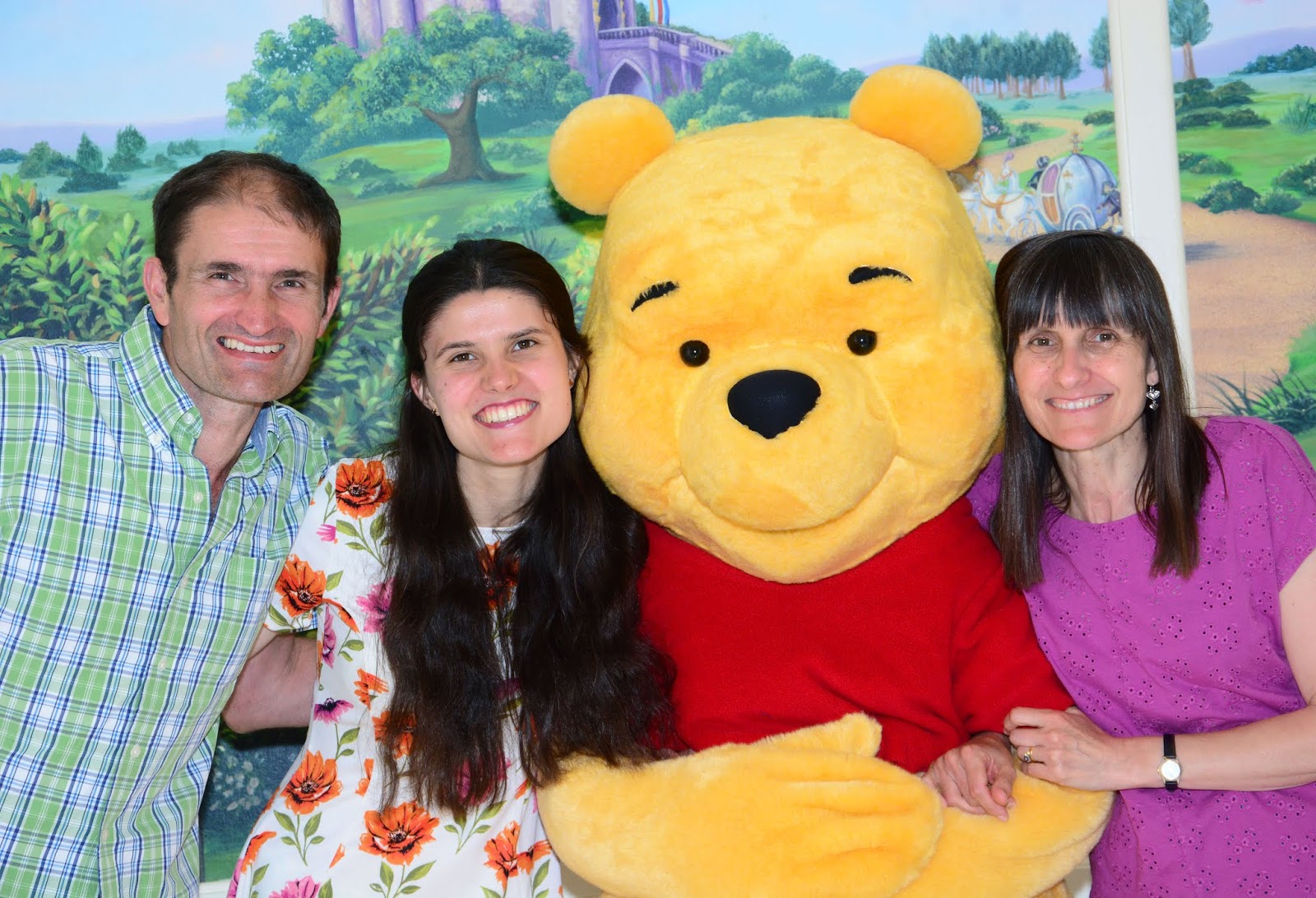 Meeting Winnie the Pooh at Walt Disney World in Florida