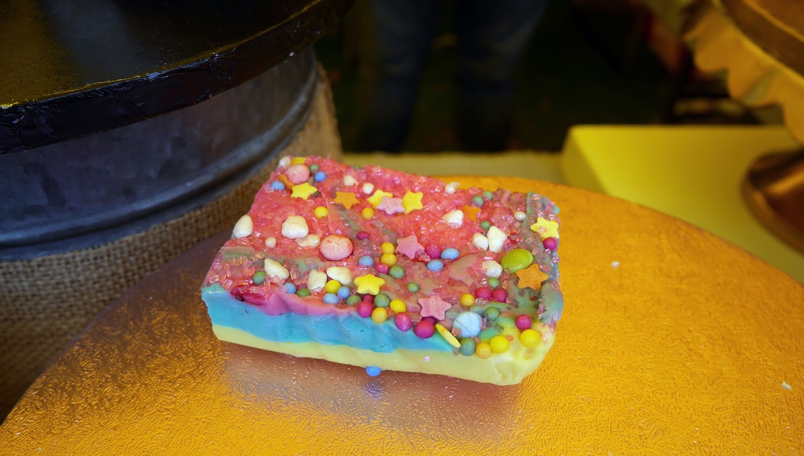 Rainbow fudge at the Canterbury Food Festival