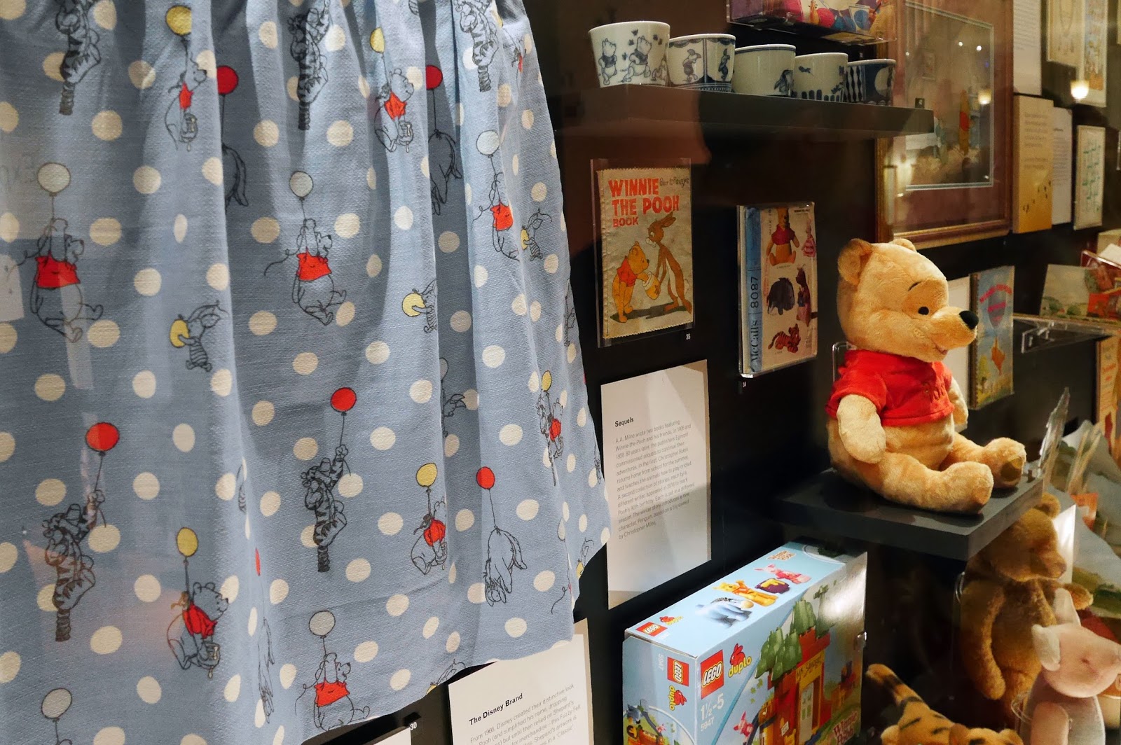 Winnie the Pooh memorabilia at the Victoria and Albert Museum