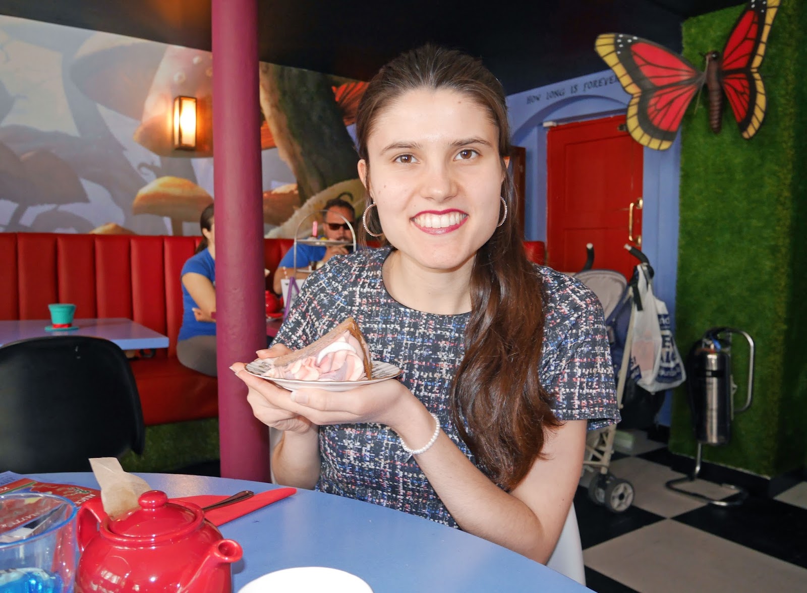 Afternoon tea at Alice and the Hatter tearoom in Canterbury, Kent