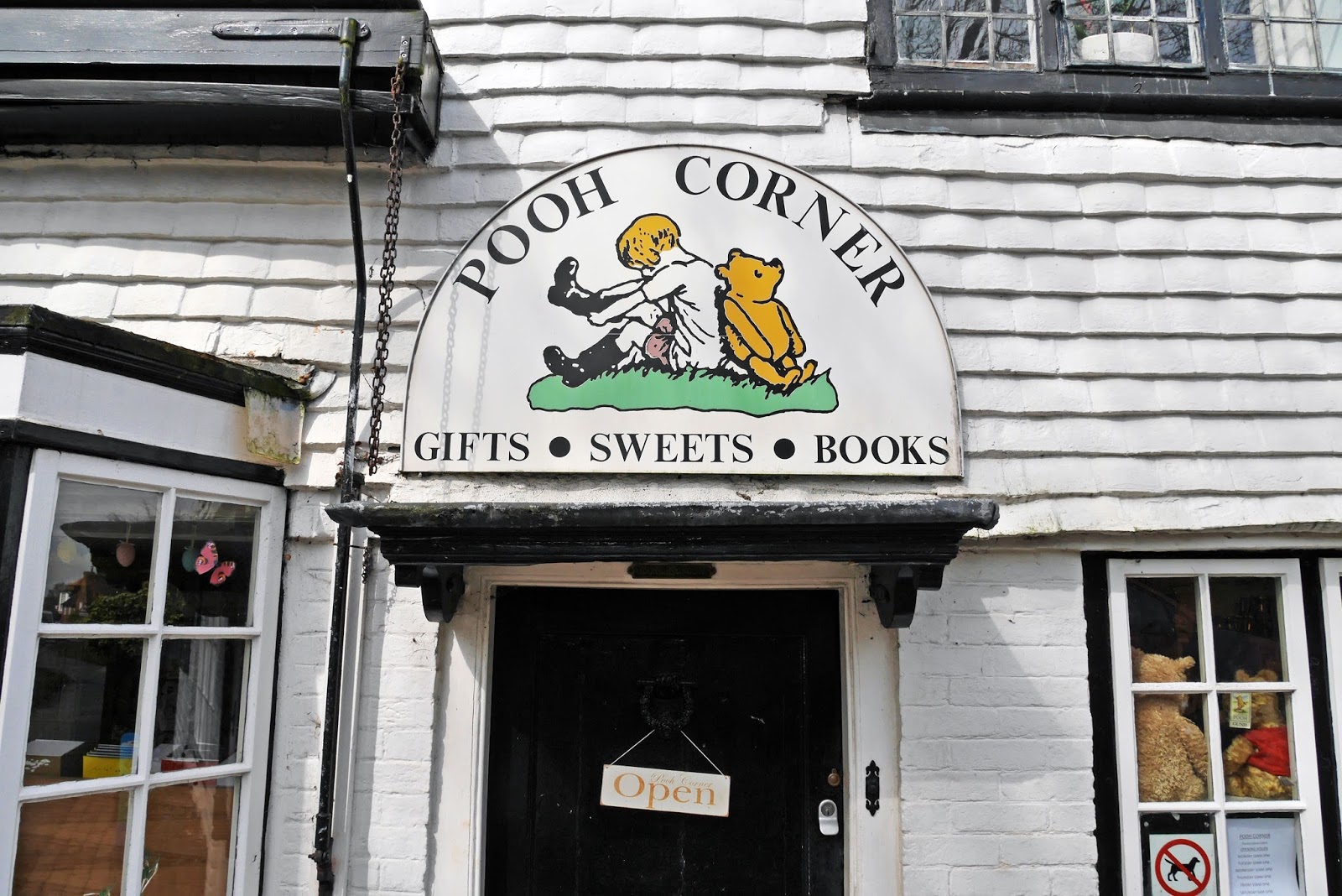 Pooh Corner gift shop sign, Hartfield