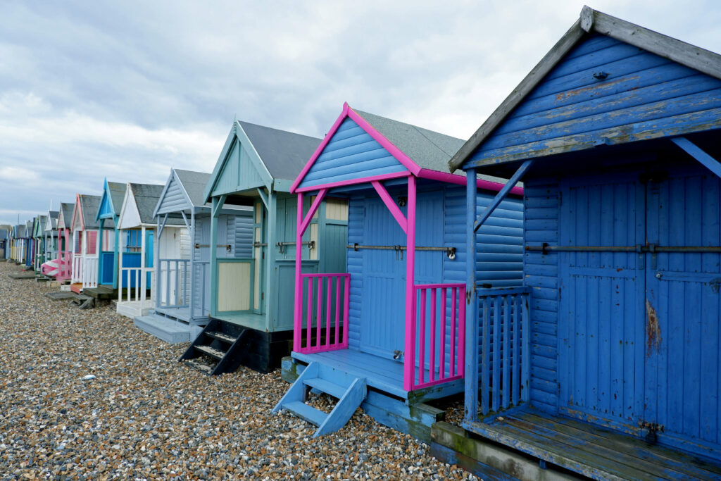Herne Bay beach huts, Kent