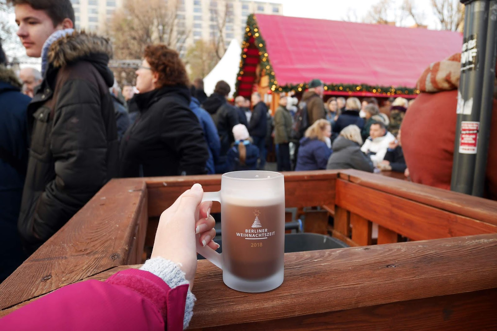 Hot Chocolate at the Alexanderplatz Christmas Market in Berlin