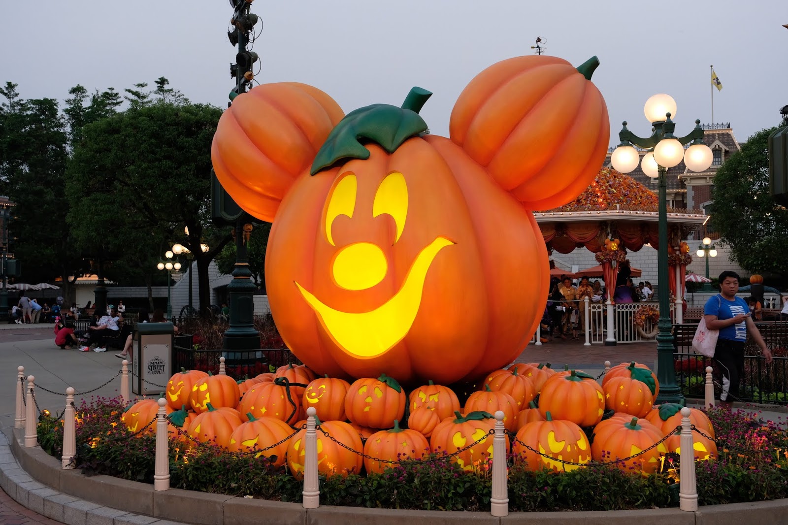 Mickey pumpkin at Hong Kong Disneyland
