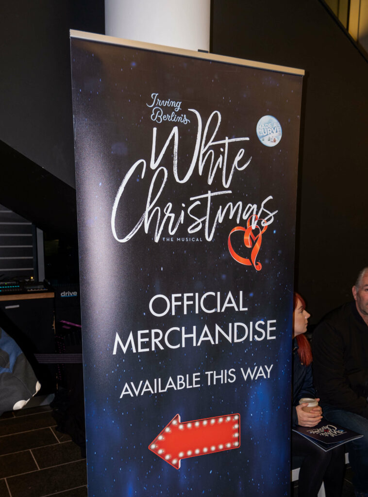 White Christmas official merchandise sign