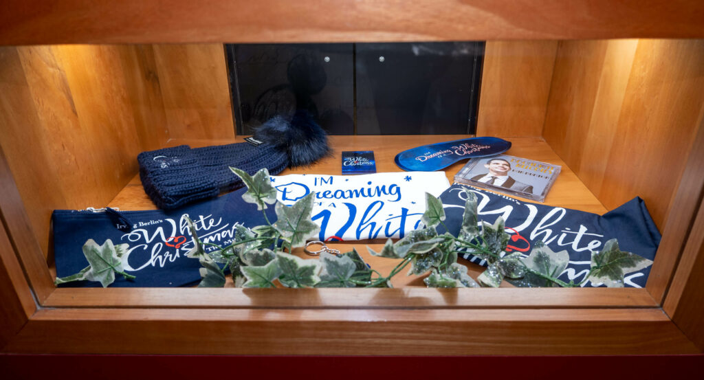 White Christmas musical merchandise at The Marlowe Theatre, Canterbury