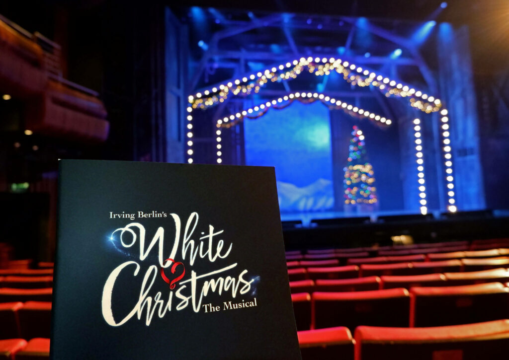 White Christmas programme in front of the Marlowe stage