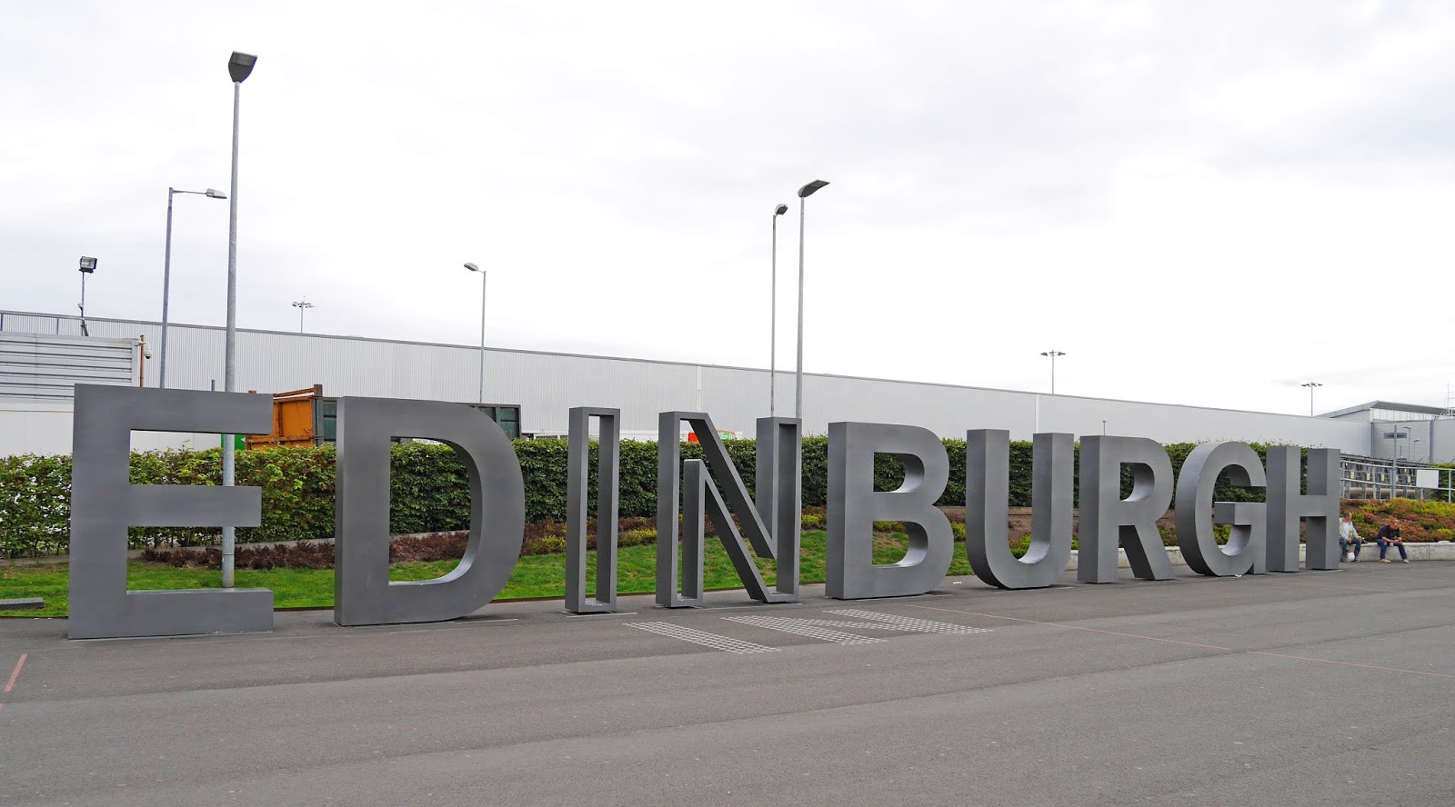 Edinburgh sign at Edinburgh Airport