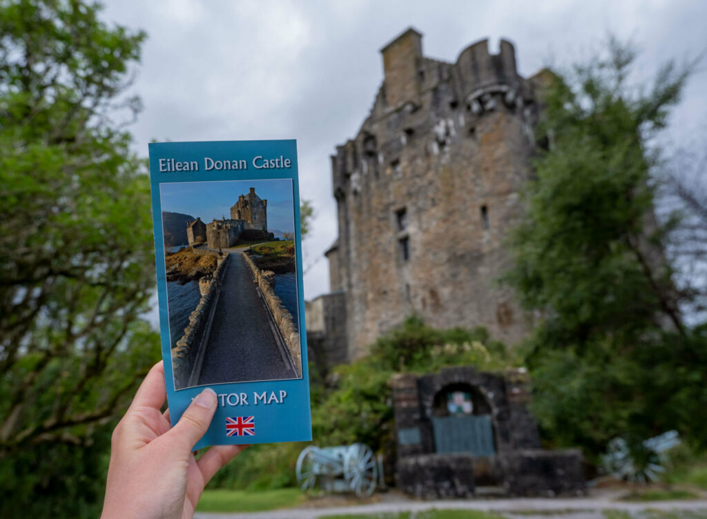 Eilean Donan Castle map on location, Scotland