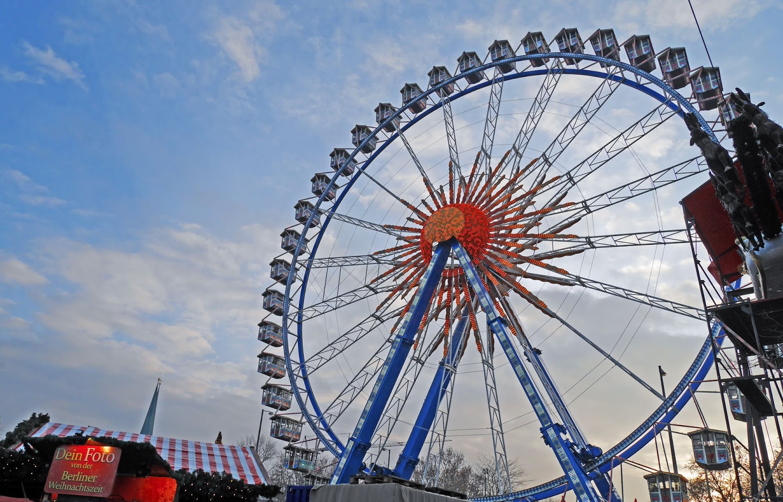 Ferris wheel at the Alexanderplatz Christmas Market in Berlin