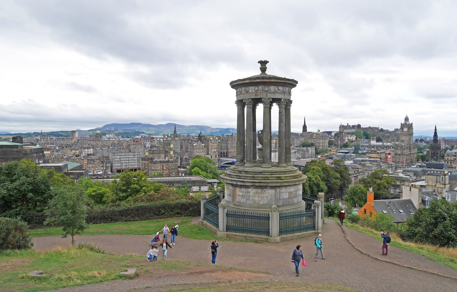Edinburgh city view from Calton Hill