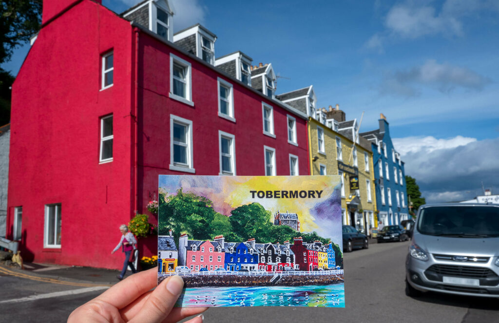 Postcard on Main Street, Tobermory