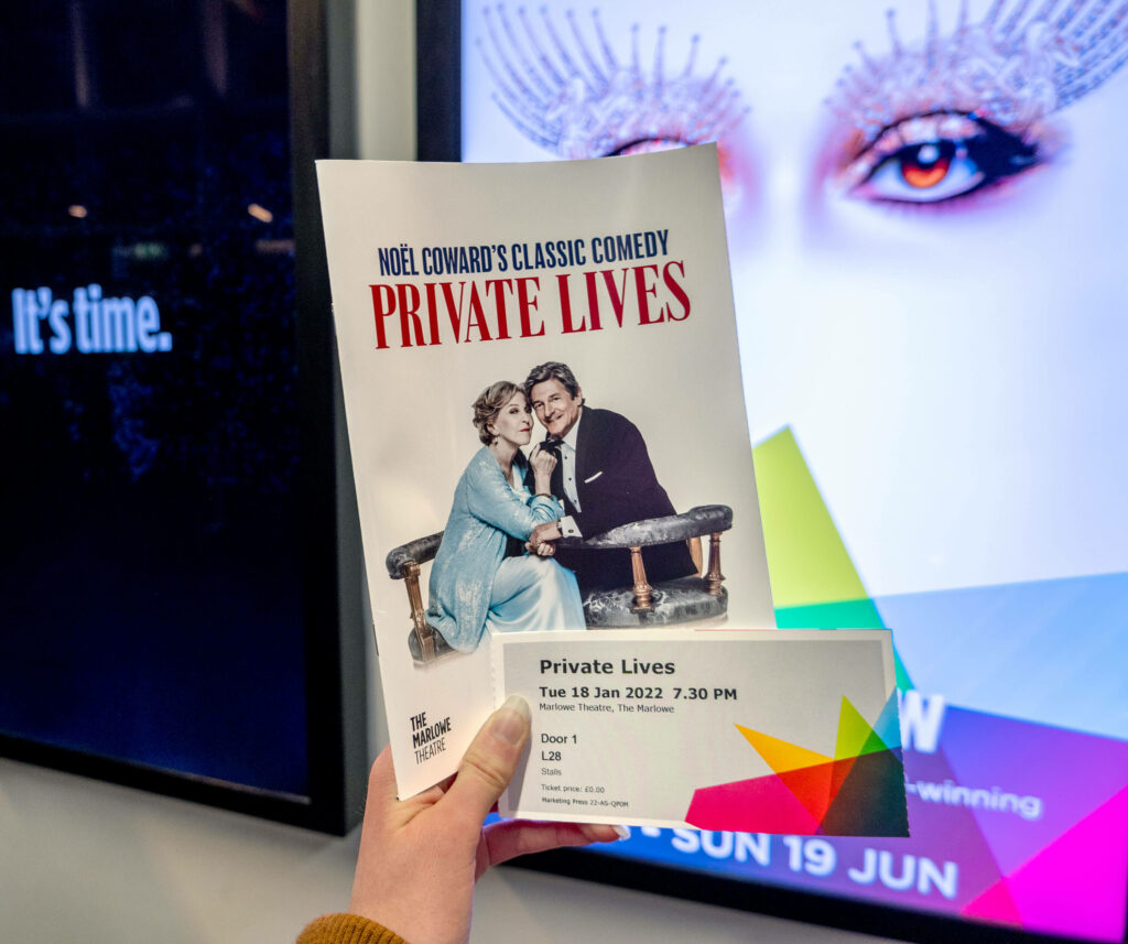 My ticket and programme for Private Lives