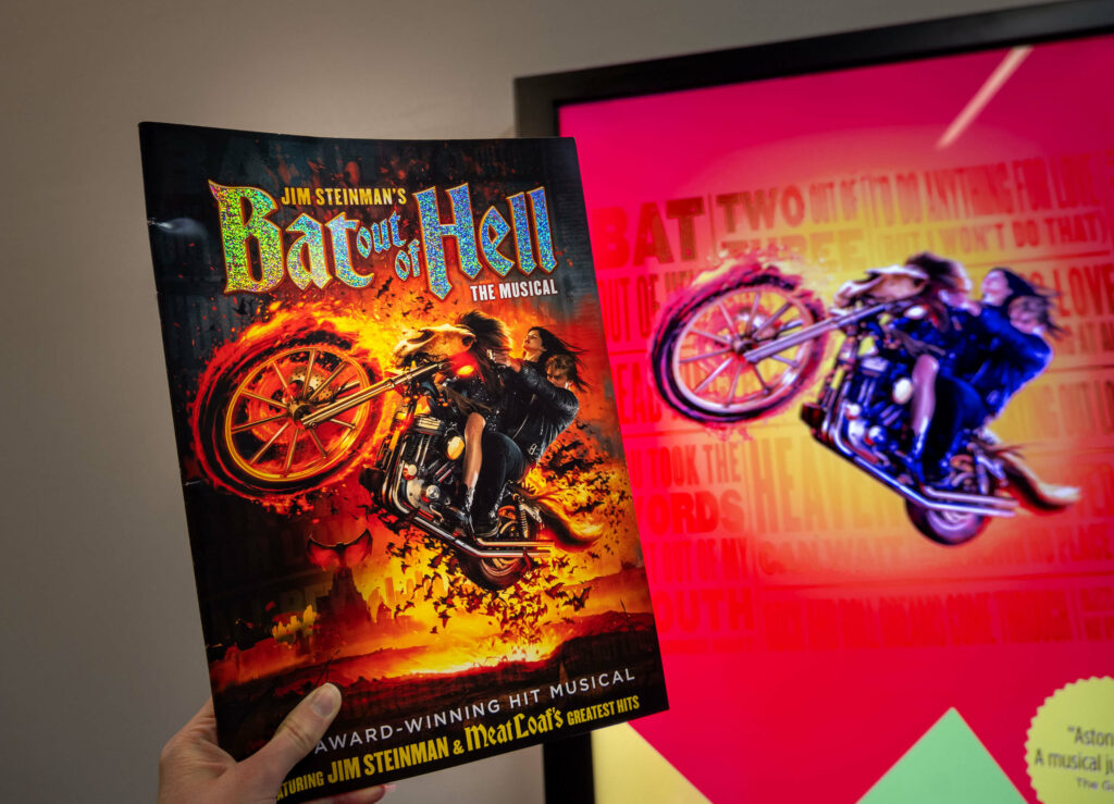 Bat Out Of Hell programme at The Marlowe Theatre, Canterbury