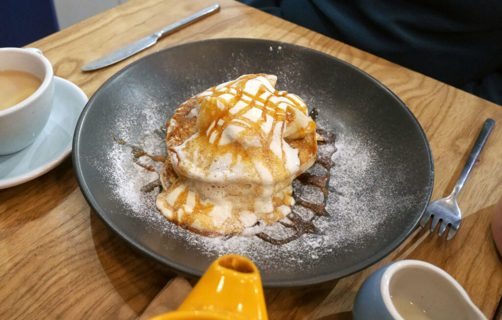 Pancake stack at Lost Sheep Coffee & Kitchen, Canterbury