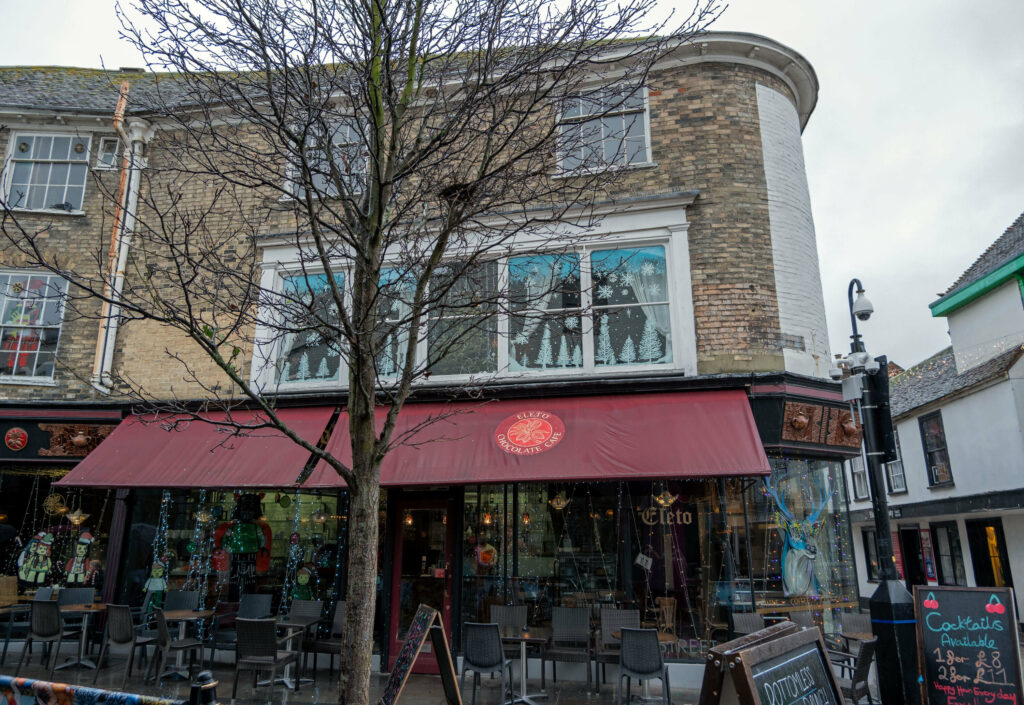 Exterior of Eleto Chocolate Cafe, Canterbury