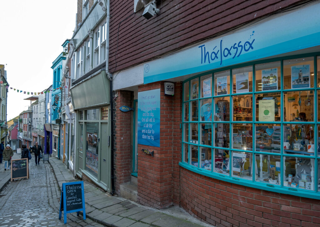 Shopping in Folkestone's Creative Quarter, Kent