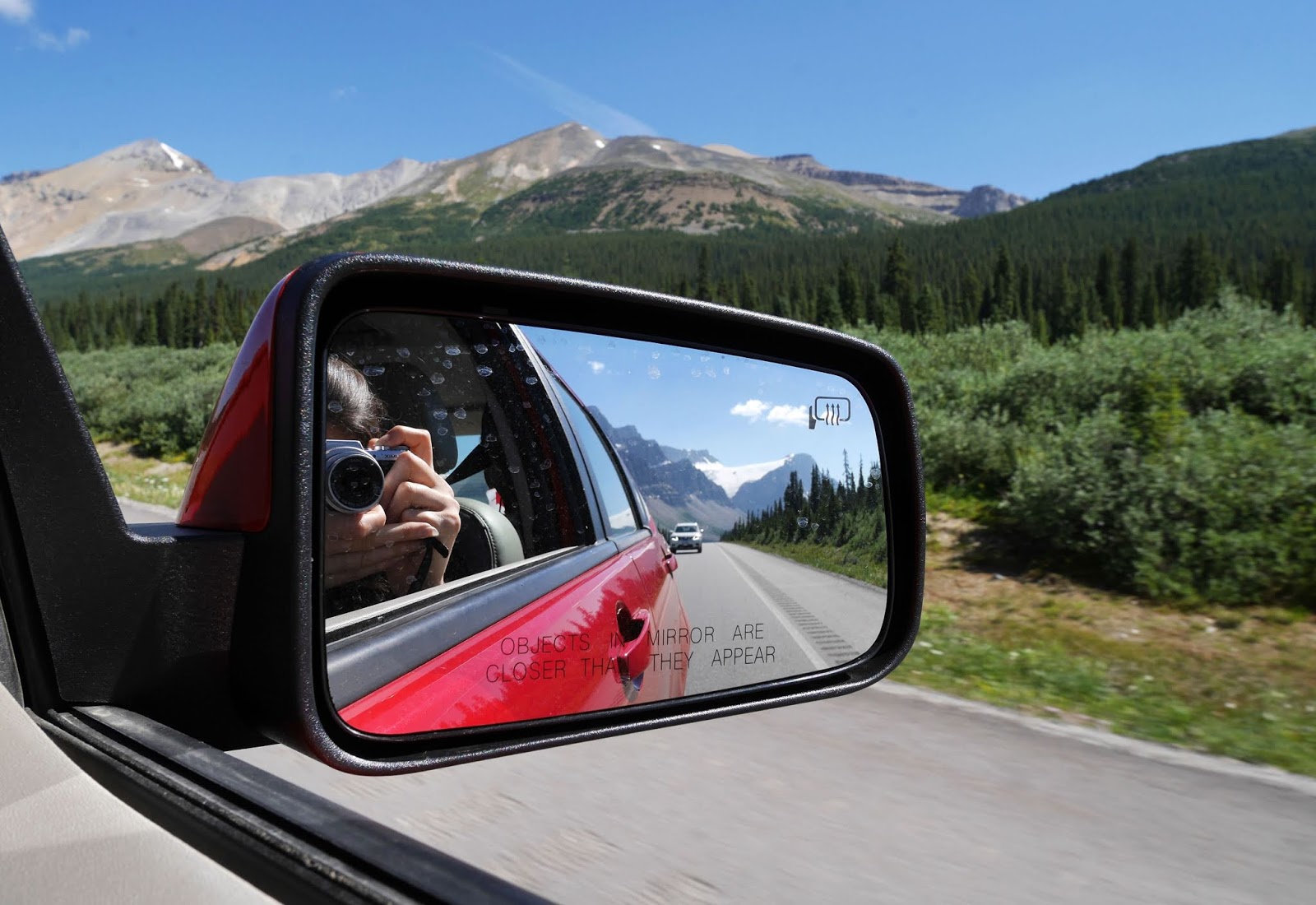 Driving through Jasper National Park, Canada