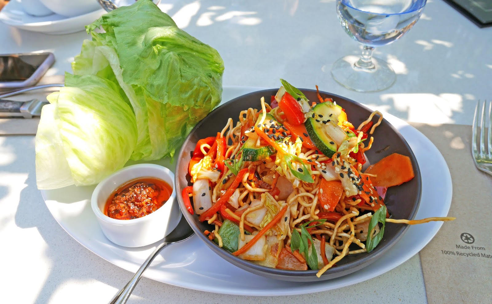 Thai lettuce wraps for lunch at the Joey Barlow restaurant in Calgary, Alberta