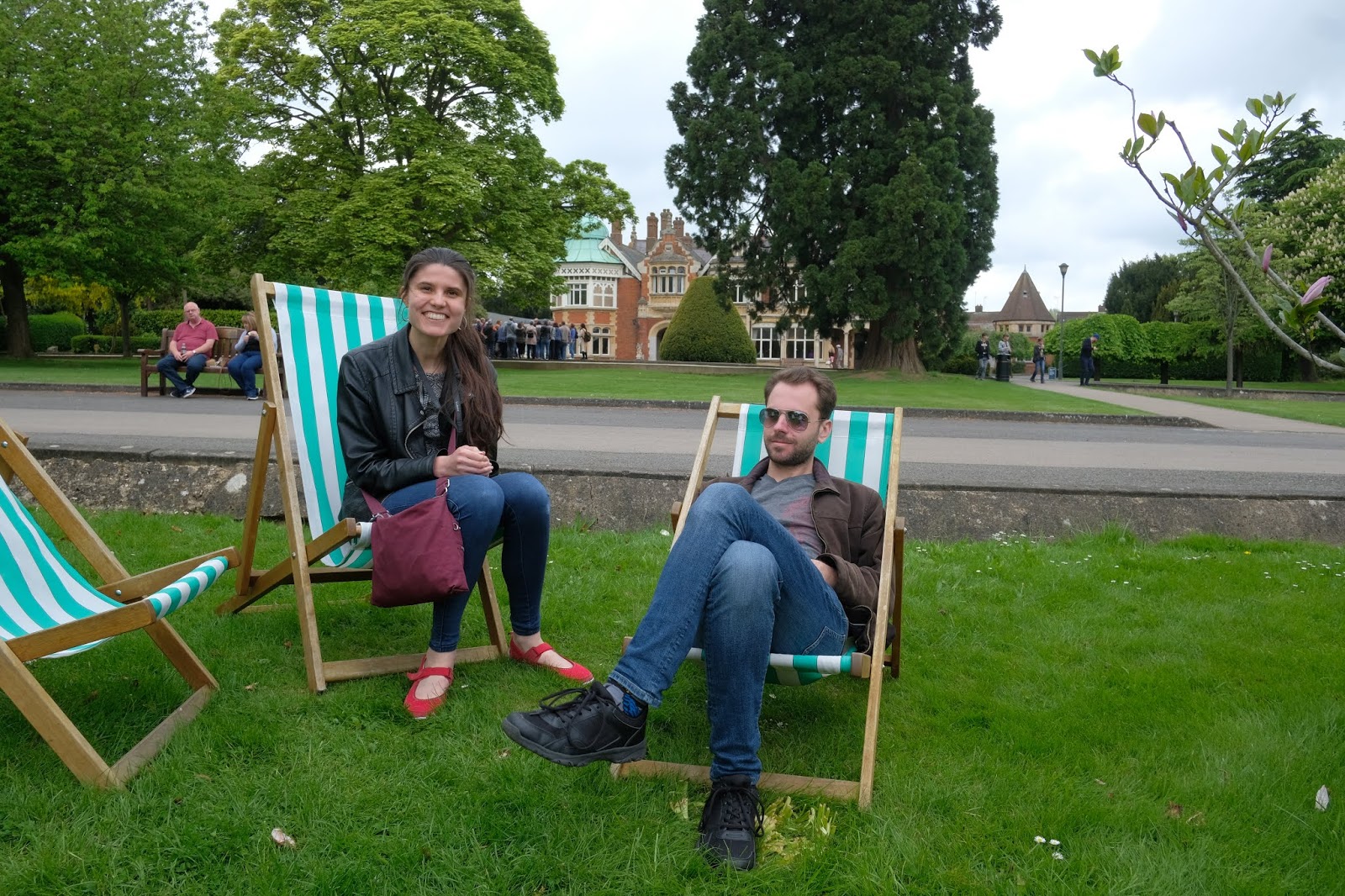 Deckchairs at Bletchley Park