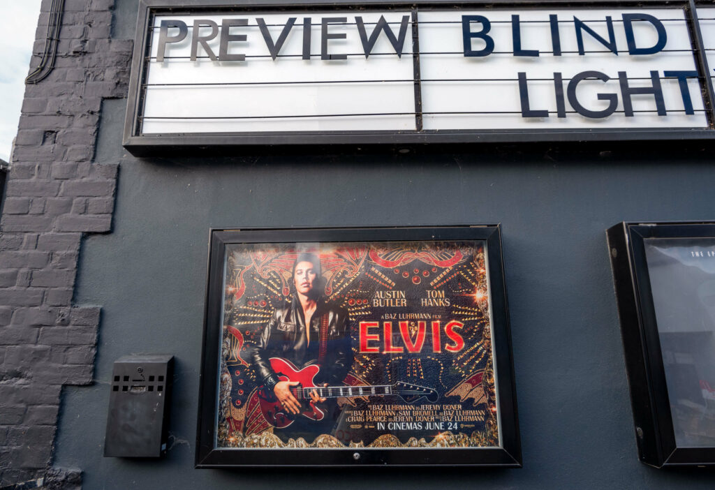 Elvis film poster outside Curzon Canterbury