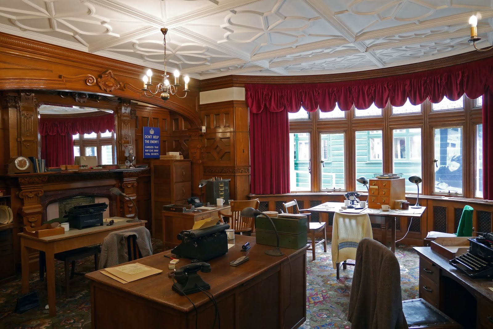The Head of the Government Code and Cypher School’s office at Bletchley Park