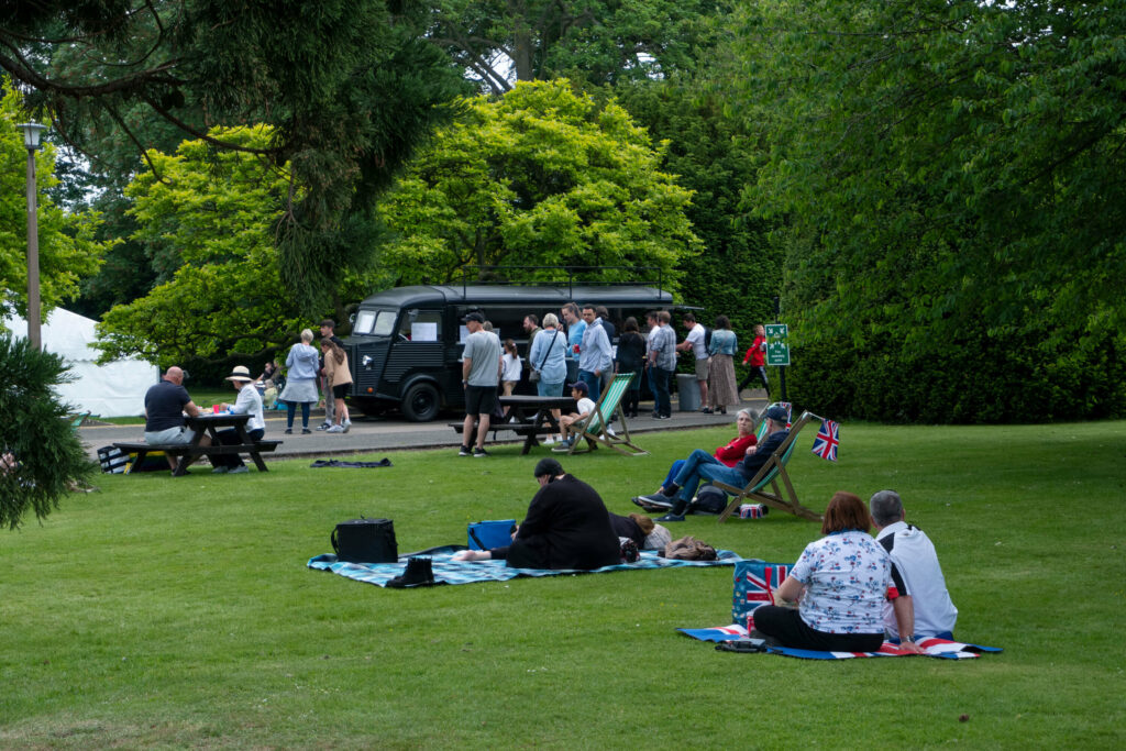 Picnics on the lawn at Bletchley Park over the jubilee weekend