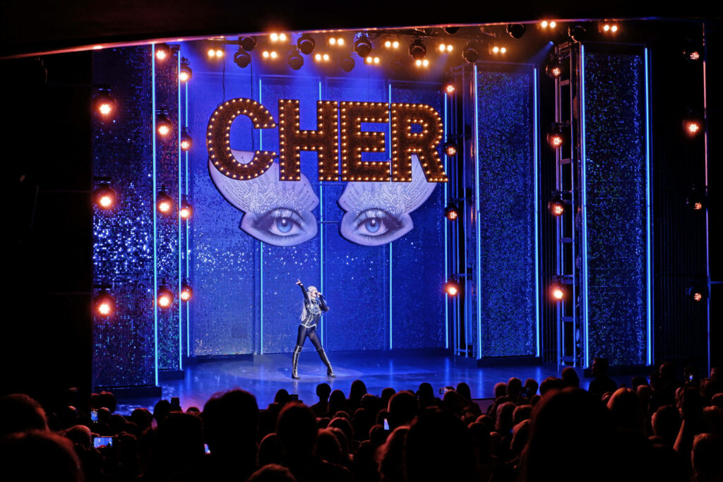 Lady's solo in The Cher Show finale at The Marlowe Theatre, Canterbury