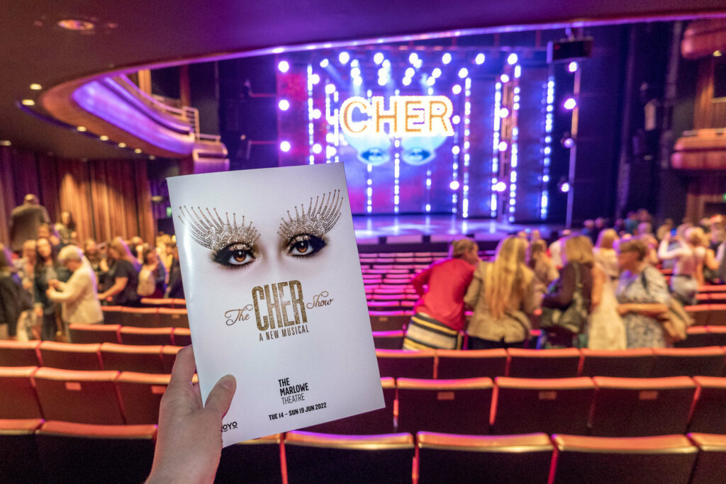 The Cher Show programme inside The Marlowe Theatre, Canterbury