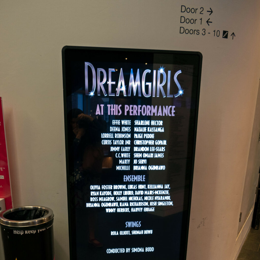 Cast at this performance board for Dreamgirls, The Marlowe Theatre