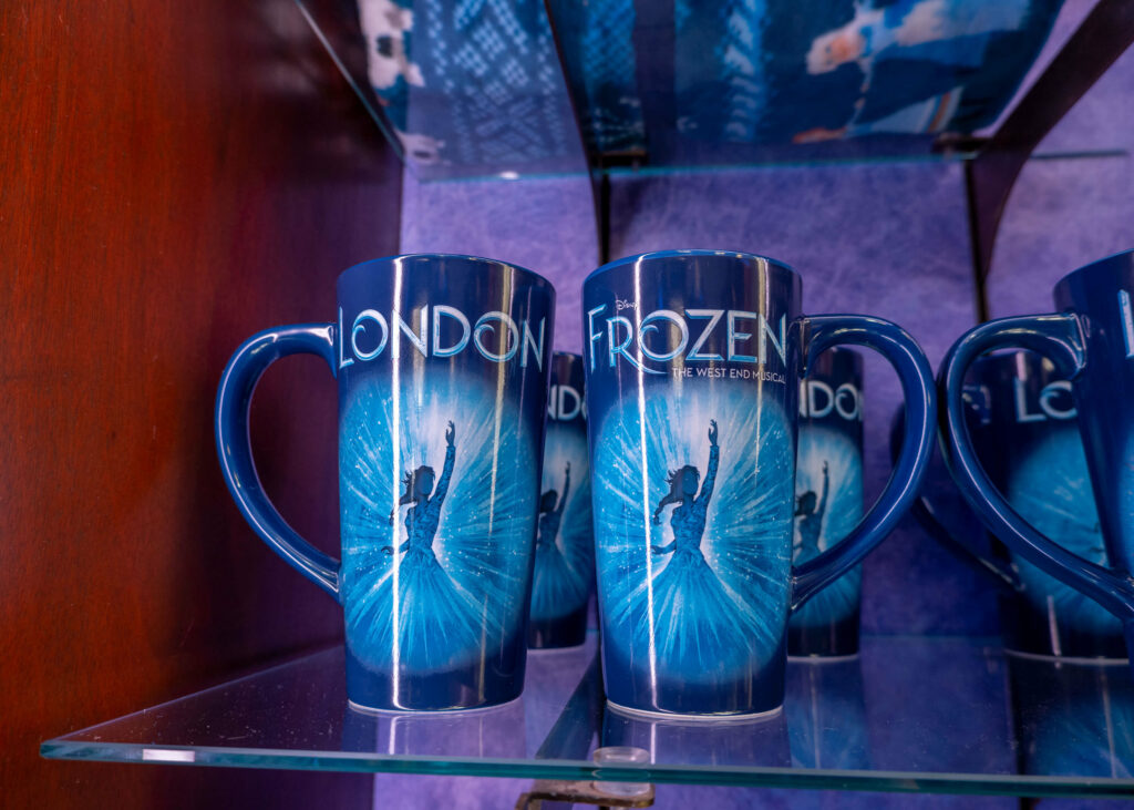 Frozen the Musical London mugs