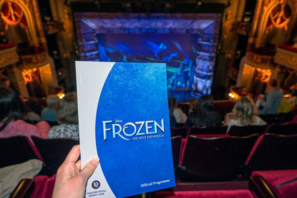 Frozen the Musical programme during the interval