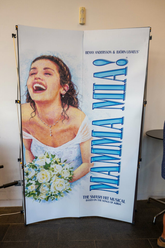 Mamma Mia! the Musical poster at The Marlowe Theatre, Canterbury